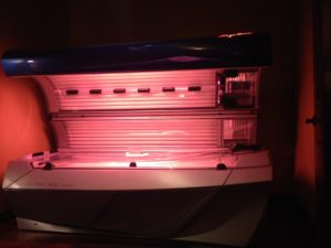 Tanning bed at Body Glow Tanning.