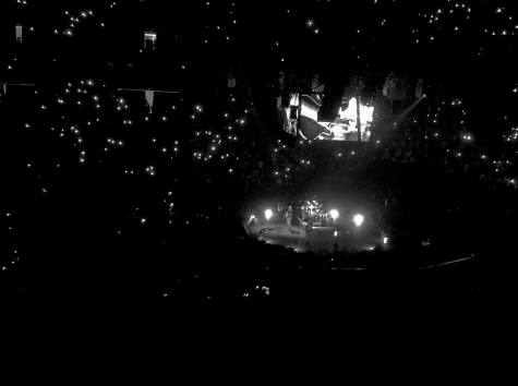 Eric Church as he performs in front of a nearly sold out crowd at Target center on September 16th 2014