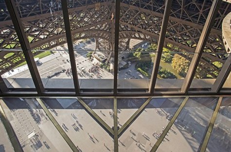 The beautiful bird's eye view through the new floor.