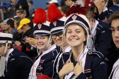 Band members radiate the spartan spirit.