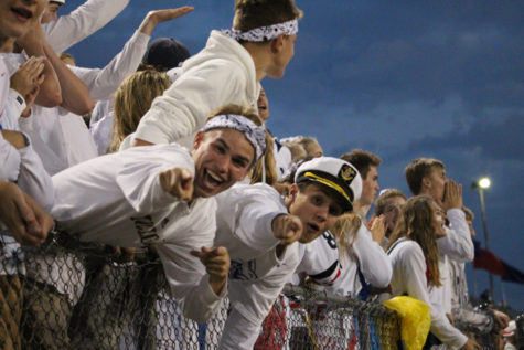 These fans keep the energy at a high level on Homecoming night. 