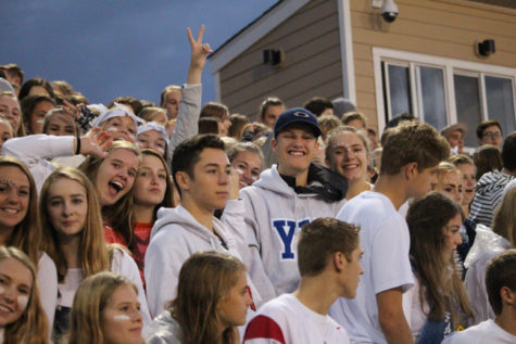 A few students captured in the OHS student section. 